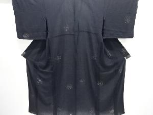 アンティーク　ジョーゼット　麻の葉模様着物